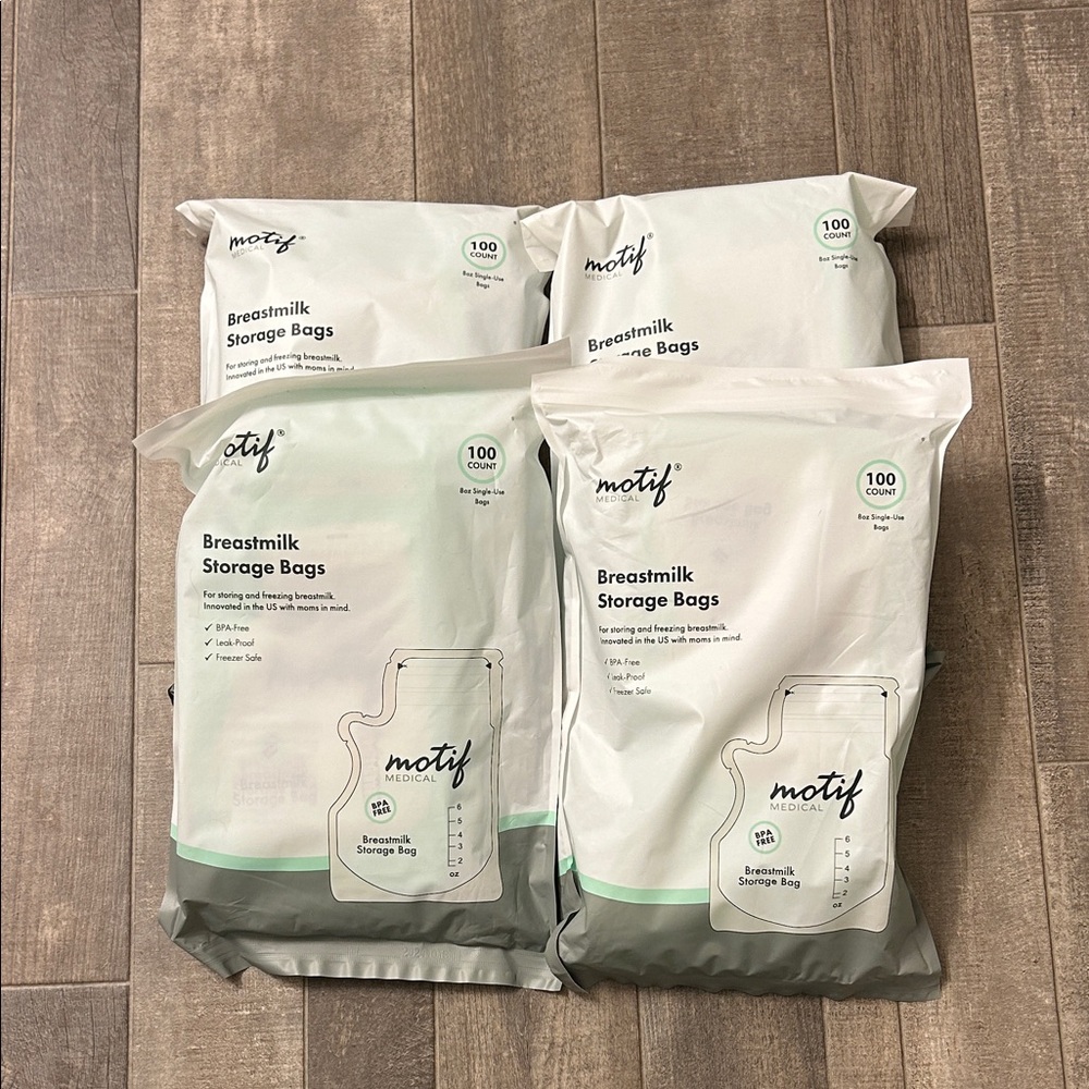 Motif Breastmilk Storage Bags - Gray